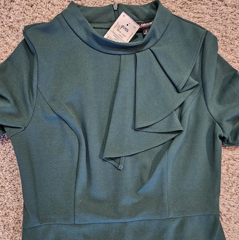 NWT Dark GreenBodycon Dress - Picture 8 of 8